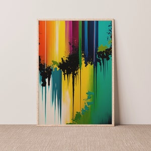 Colorful Abstract Art Printable Wall Art Painting Downloadable Art Minimalist Bold Acrylic Art Print Modern Painting Contemporary Wall Art