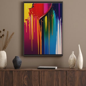 Colorful Abstract Art Printable Wall Art Painting Downloadable Art Minimalist Bold Acrylic Art Print Modern Painting Contemporary Wall Art