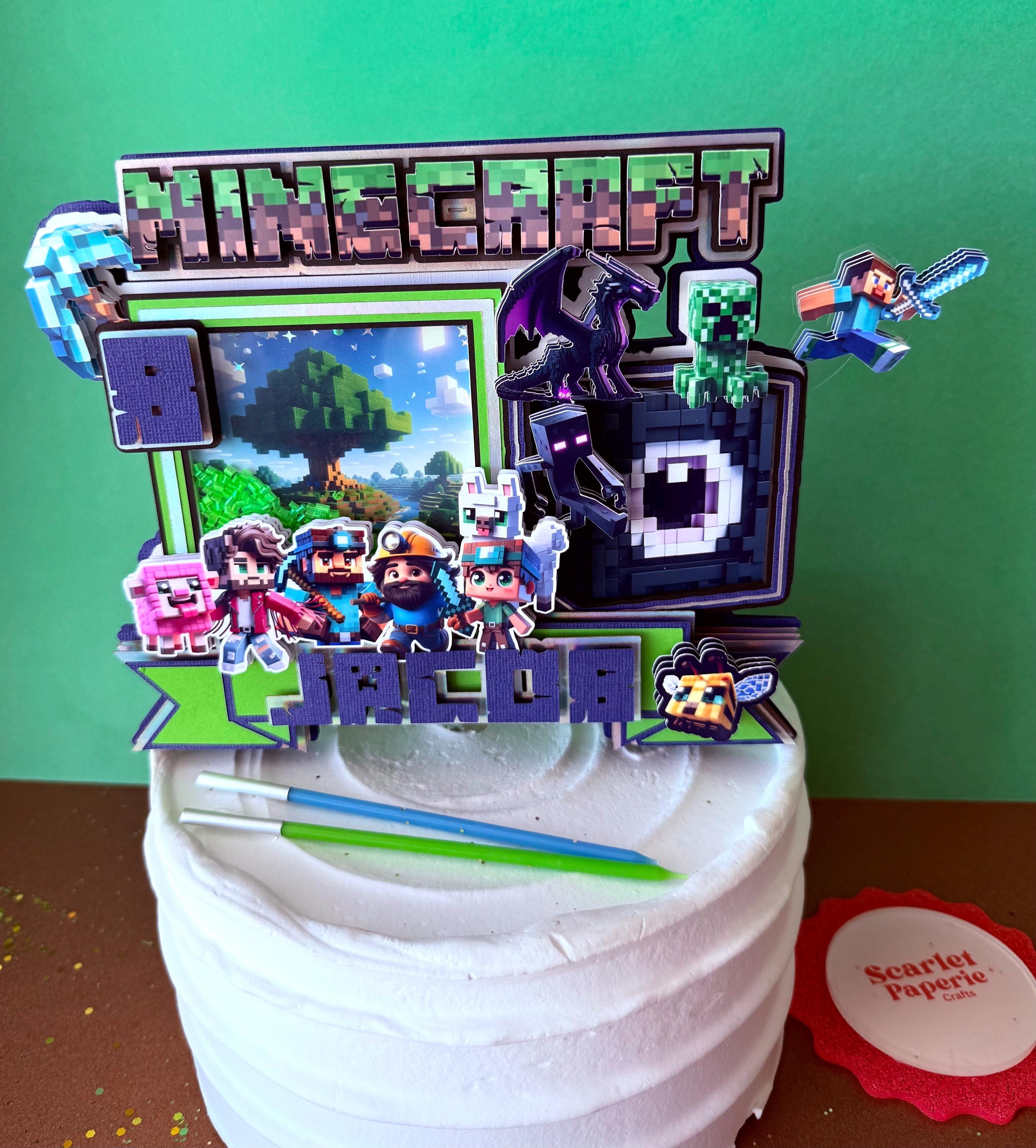 Minecraft Movie Theme Topper