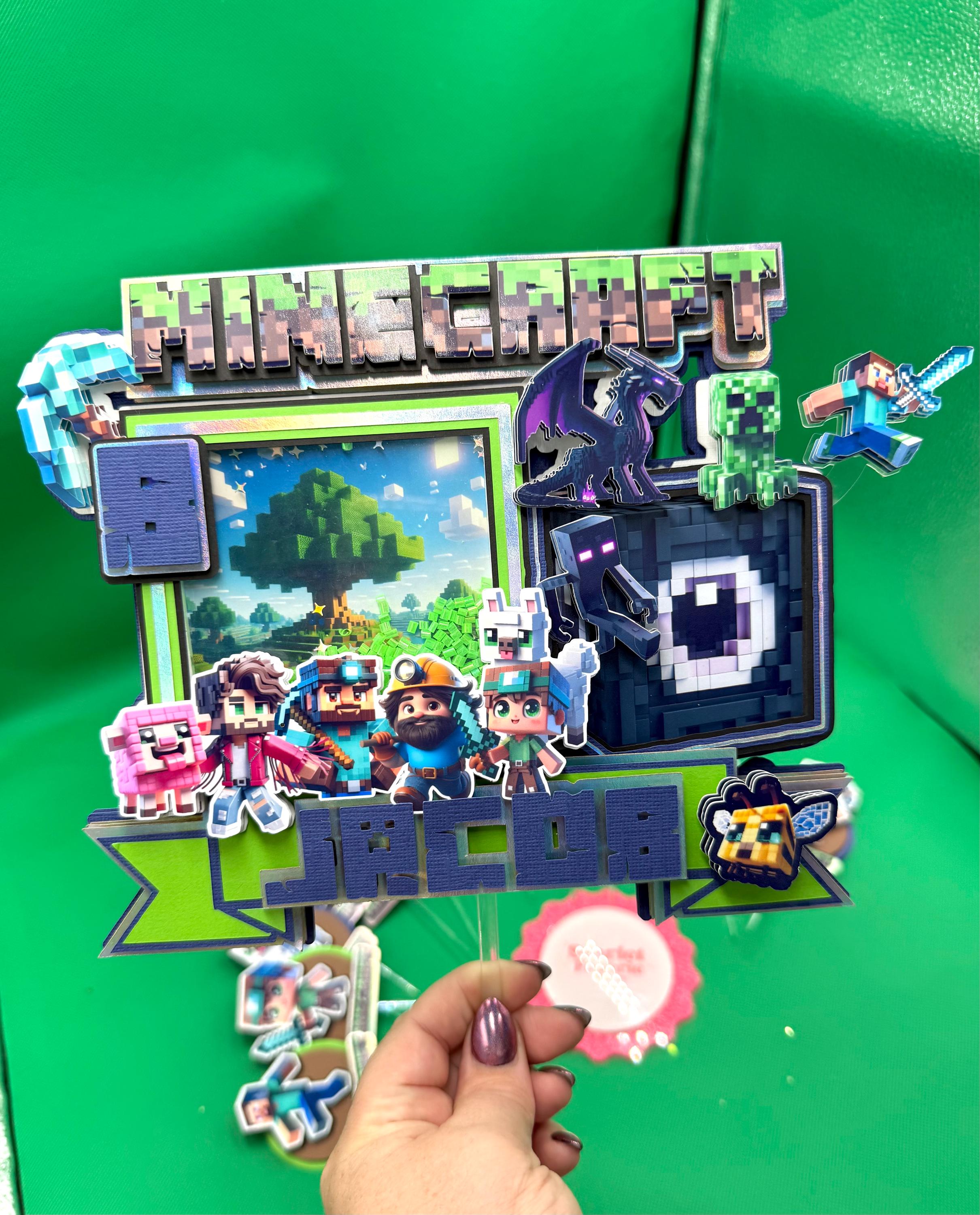 Minecraft Movie Theme Topper