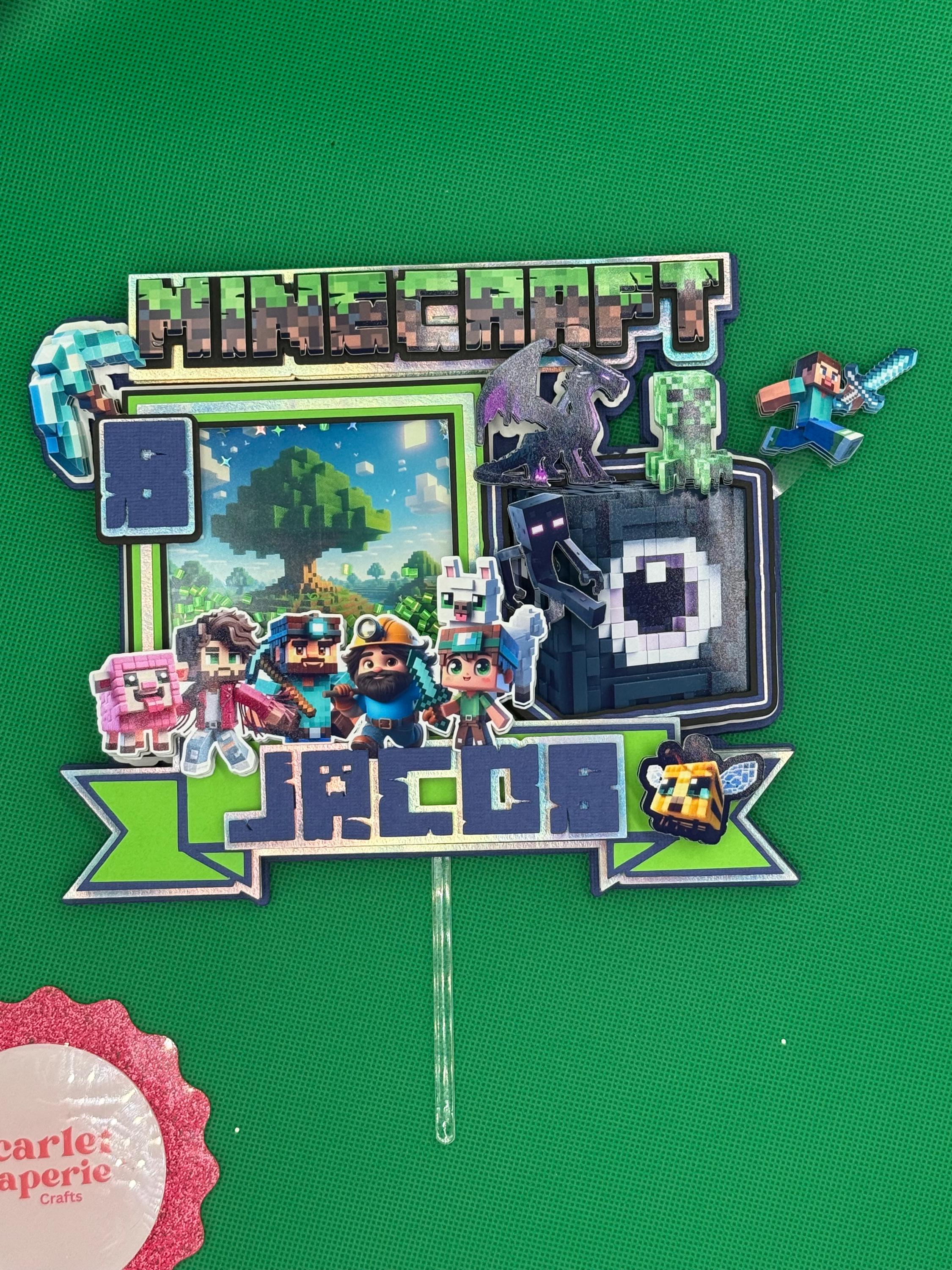 Minecraft Movie Theme Topper