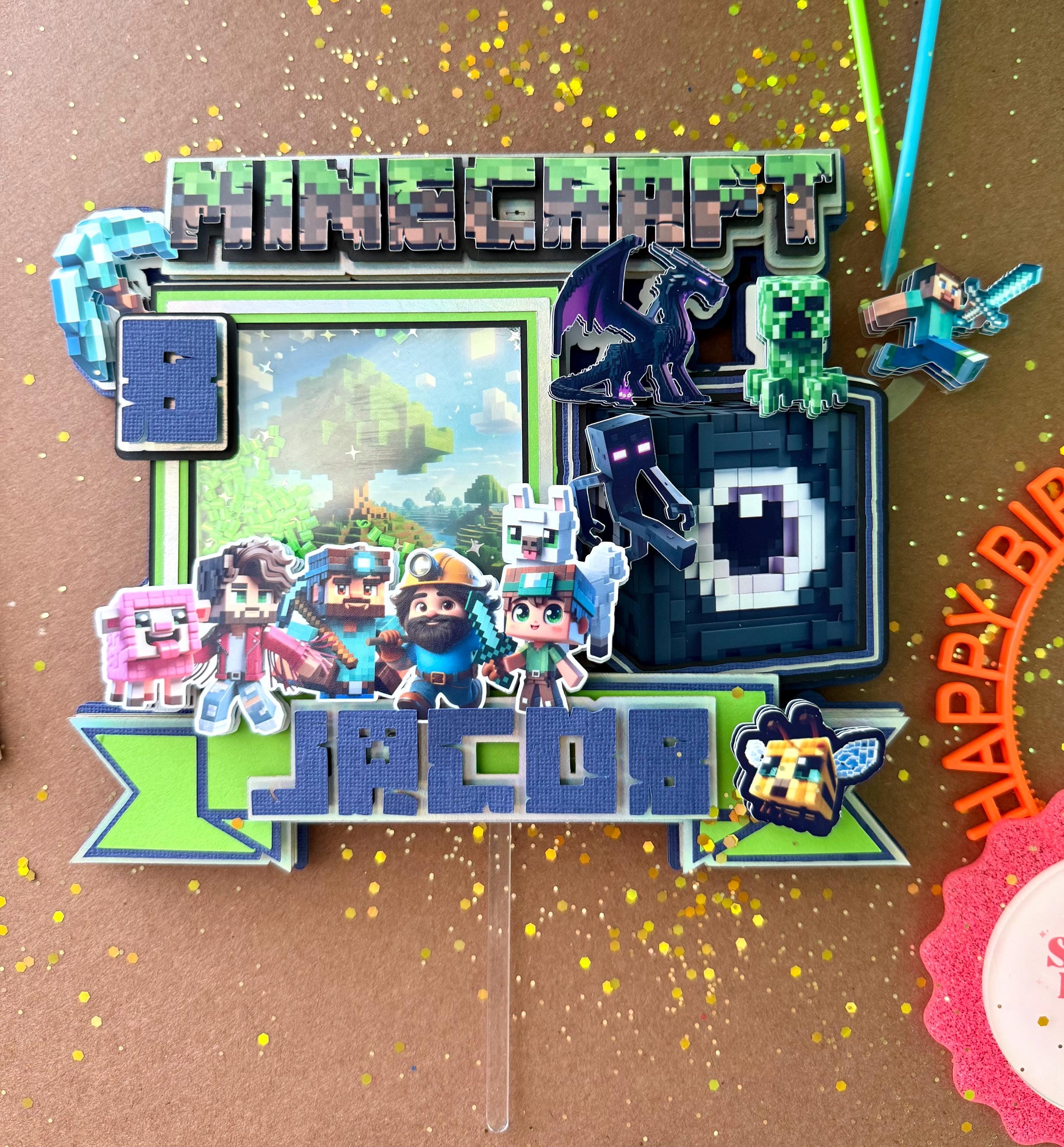 Minecraft Movie Theme Topper
