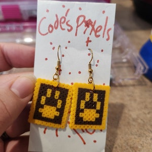 Inscryption card earrings