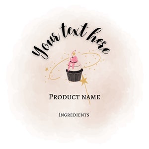 Logo Design, Business Logo, Brand, Branding, Baking, Pastry, Cute, Cupcake