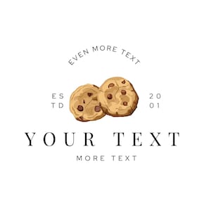 Logo Design, Business Logo, Brand, Branding, Baking, Pastry, Cute, Cookie, Bakery, Custom