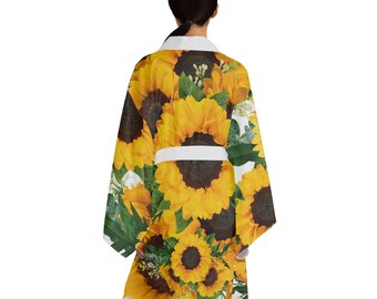 Long Sunflower Robe - Etsy