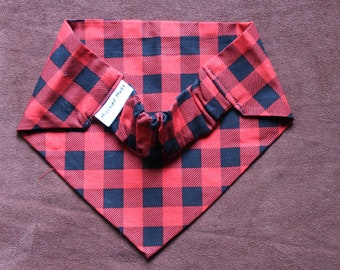 Plaid PERSONALIZED Scrunchie Bandana