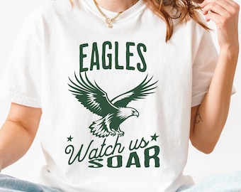 Eagles Mascot Comfort Colors T-Shirt: Vintage School Spirit Tee
