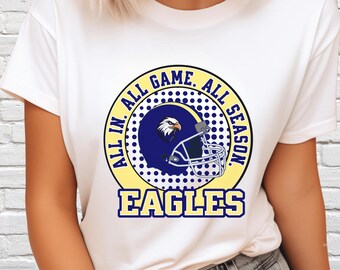 Eagles Football PNG: Mascot Graphic, School Spirit (Digital Download)