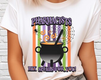 Digital Download Funny Halloween Pharmacy PNG, Pharmacist Cauldron, JPEG for PharmD for Spooky Season
