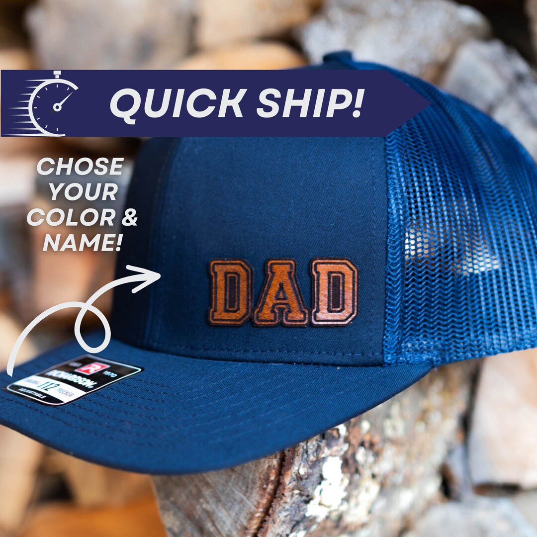 Leather Patch Hat for Dad Gift for Dad Hat for Dad Patch Etsy