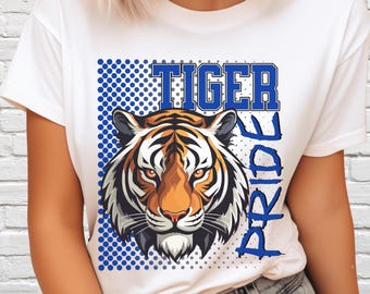 Download digitale Tiger Pride PNG, mascotte Tigers JPEG, grafica della squadra preferita, giornata di gioco dello spirito scolastico PNG per insegnanti