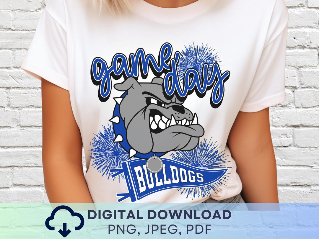 Digital Download Game Day Bulldogs PNG, Bulldogs Mascot JPEG, Favorite ...
