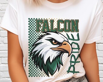 Digital Download Falcon Pride PNG, Falcons Mascot JPEG, Favorite Team Graphic, School Spirit Game Day PNG for Teacher