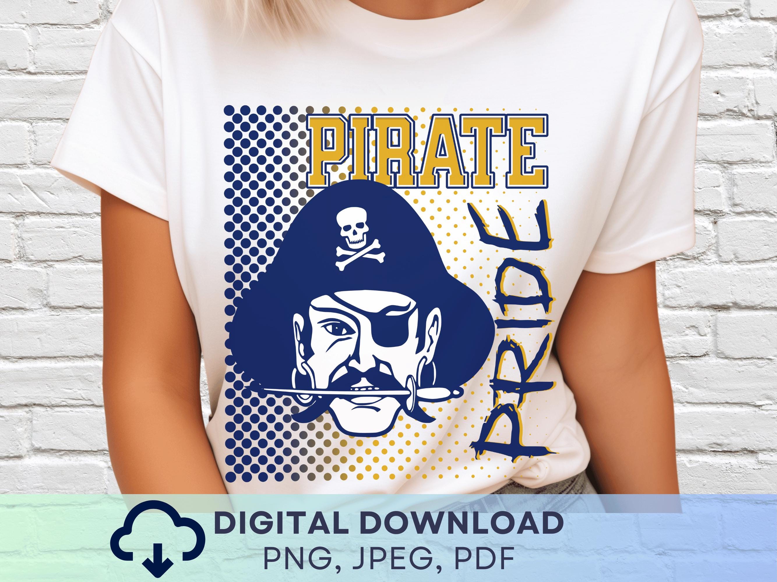 Digital Download Pirate Pride PNG, Pirates Mascot JPEG, Favorite Team ...