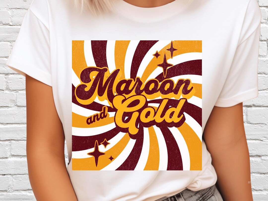 Digital Download Maroon and Gold School Spirit PNG, Mascot JPEG ...