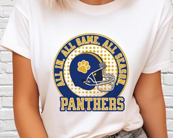 Panthers Football PNG: Grafika maskotki, duch szkoły (pobieranie cyfrowe)