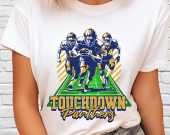 Touchdown Panthers PNG: Projekt ducha szkoły futbolu amerykańskiego (pobranie cyfrowe)