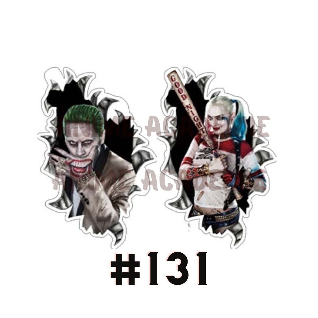 Harley Quinn Joker Suicide Squad 3d Window Wall View Sticker