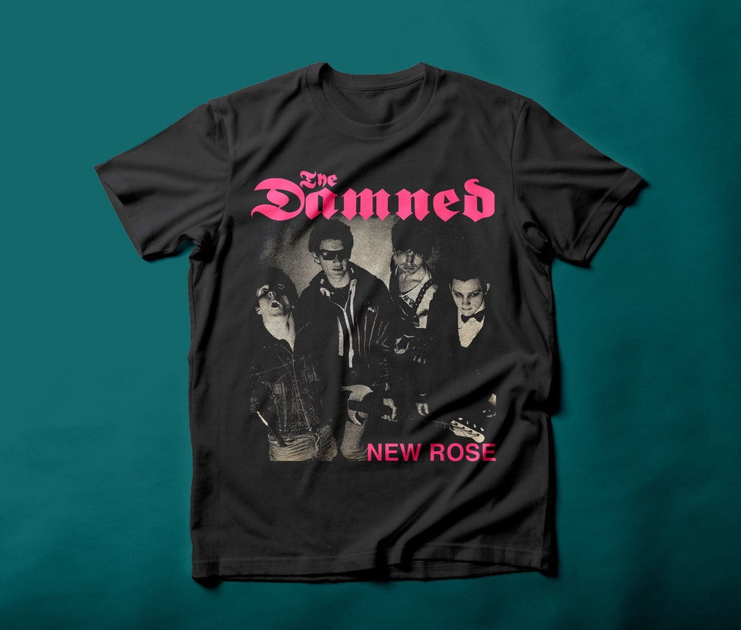 Damned: Vanian Face Glow In The Dark T-Shirt Long Sleeve T-Shirt / 3X - Foto 9