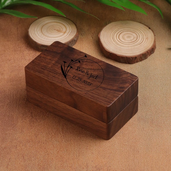 Custom Engraved Jewelry Box,Personalized Travel Jewelry Box,Gifts For Women, Gift For Her,Jewelry Organizer, Wood Jewelry Box