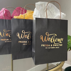 Sacchetti regalo di benvenuto per sposi e sposi/Sacchetti regalo per feste/Sacchetti regalo per matrimoni/Sacchetti regalo personalizzati/Sacchetti personalizzati/Sacchetti bomboniere