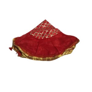 Red Wedding Accessories, 2 piece Lap Cover Set, Indian Wedding Accessories,Wedding, Shagan Drawstring Bags, Bride & Groom Shagun Bags