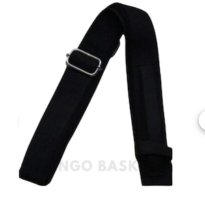 Adjustable Black Gatra for Kirpan - Sikh Sword Strap (1 Inch Wide)
