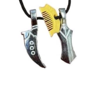 Kirpan Khanda Kanga Necklace: Sikh Kakar Locket