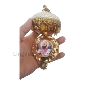 Guru Nanak Dev Ji with Guru Gobind Singh Ji Hanging Idol Showpiece / Figurine Decorative Accessories