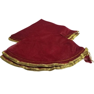 Mahroon  Wedding Accessories, 2 piece Lap Cover, Indian Wedding Accessories, Hindu Wedding, Shagan Drawstring Bags, Bride & Groom Shagun
