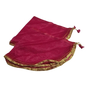 Pink Colour Wedding Accessories, 2 piece Lap Cover, Indian Wedding Accessories, Hindu Wedding, Shagan Drawstring Bags, Bride & Groom Shagun