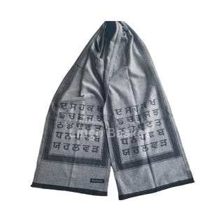 Punjabi Alphabet Schals, Gurmukhi Schalldämpfer, Uda Ada, Winter Schals, Punjabi Geschenkartikel