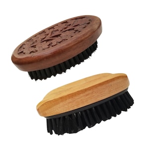 Wood Beard Brush with Boars Hair, groomsmen gifts, gift for Valentines Day, wooden brush men , wooden.