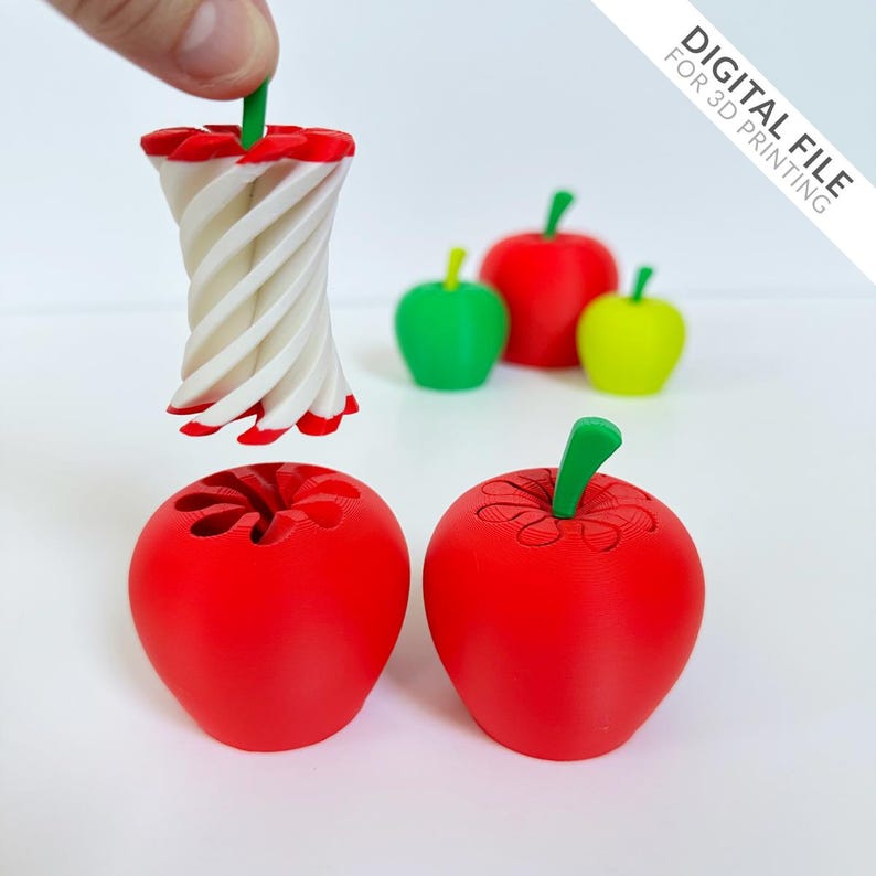 🍎 Apple Pas-Through Fidget Toy
3D Printable • Digital Download