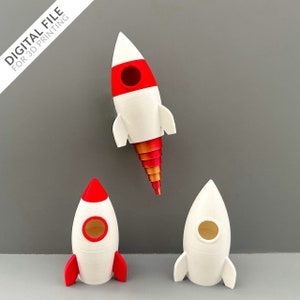 Rakieta z dopalaczem - plik STL do druku 3D