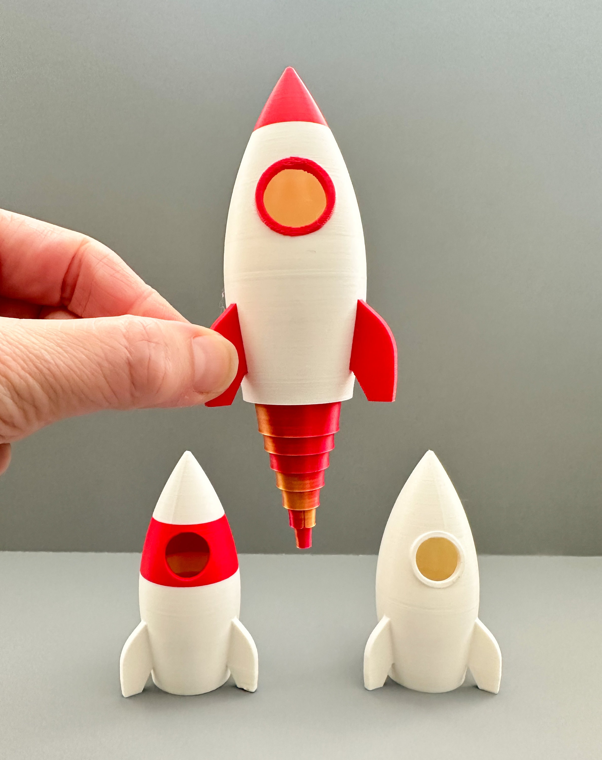 Rocket With Booster - STL File for 3D Printing - Etsy
