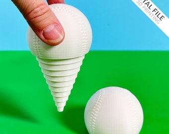 Baseball Layered Fidget - STL File for 3D Printing