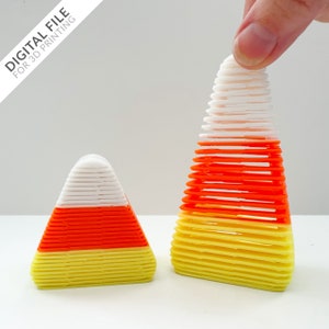 Stretchy, Springy Candy Corn Toy - STL File for 3D Printing