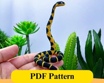 Crochet Snake Pattern Amigurumi Printable PDF Download Crochet Guide