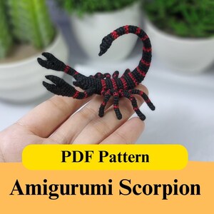 Crochet Scorpion Pattern Amigurumi Printable PDF Download Crochet Guide