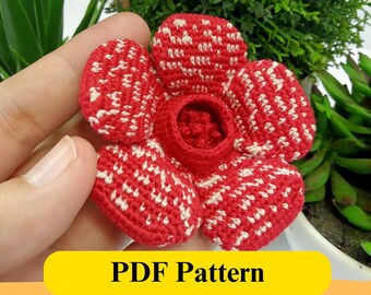 Crochet Flower Pattern Amigurumi Printable PDF Download Crochet Guide