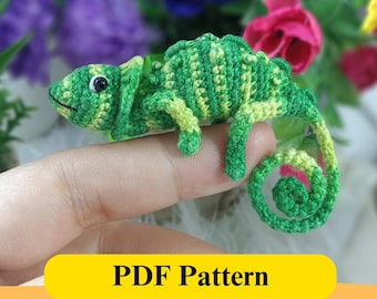 Crochet Lizard Pattern Amigurumi Printable PDF Download Crochet Guide