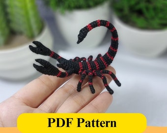 Crochet Scorpion Pattern Amigurumi Printable PDF Download Crochet Guide