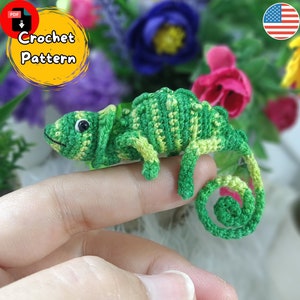Chameleon Crochet Pattern, Stuffed Animal Pattern, PDF Download, Crochet Chameleon Pattern, Crochet Plush