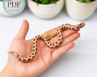 Hognose Snake Crochet Pattern, Stuffed Animal Pattern, PDF Download, Crochet Hognose Snake Pattern, Crochet Plush