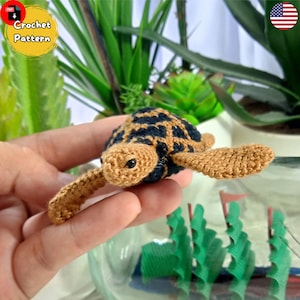 Sea Turtle Crochet Pattern, Stuffed Sea Animal Pattern, PDF Download, Crochet Sea Turtle Pattern, Crochet Plush