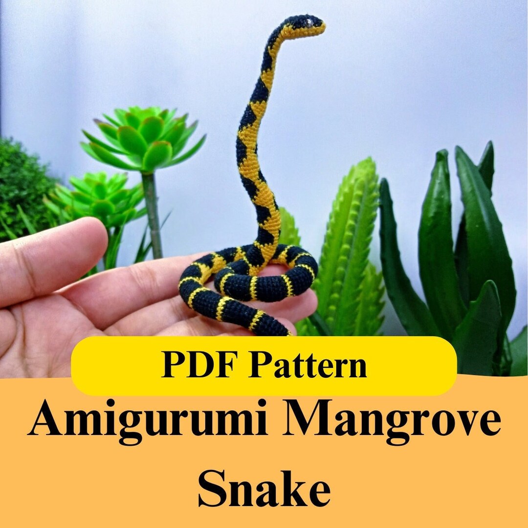 Crochet Snake Pattern Amigurumi Printable PDF Download Crochet Guide - Etsy