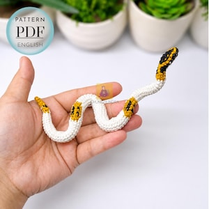 Patrón de ganchillo de serpiente pitón bola moteada, patrón de animal de peluche, descarga en PDF, patrón de serpiente pitón bola moteada de ganchillo, peluche de ganchillo
