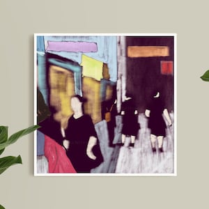 Stadsafdruk // Artist Designed Illustrated-afdrukken / Digitale kunst aan de muur / handgemaakt / woondecoratie